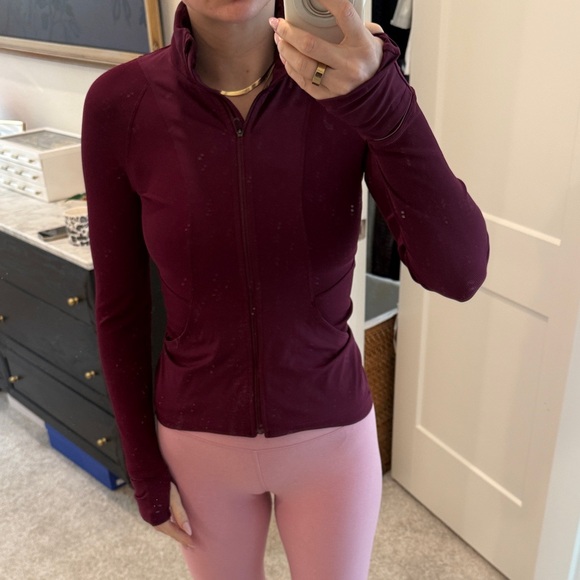 Lululemon Burgundy Zip-Up Jacket - Picture 10 of 11